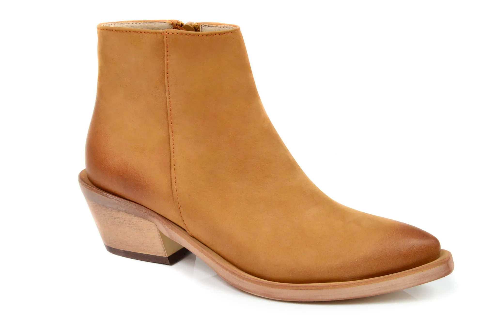 3031 rudy nubuk skórzane kowbojki